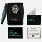 Rotorcraft Savage RC4503 Herenhorloge - Geelgoud/Blauw, Overige merken, Staal, Staal, Polshorloge