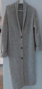 Gebreid lang wollen vest met alpacawol van zusss mt m l, Maat 38/40 (M), Verzenden, Zo goed als nieuw, Grijs