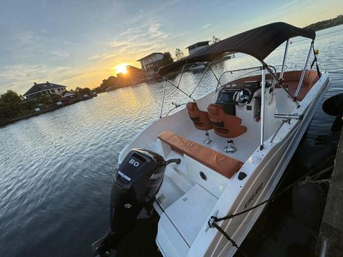 Mooie ruime consoleboot King 550, Watersport en Boten, Motorboten en Motorjachten, Zo goed als nieuw, Polyester, Tot 6 meter, Benzine