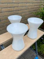 Bloemenvaas, Wit, Ophalen of Verzenden, Minder dan 50 cm, Glas