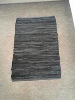 Leren vloerkleed grijs, 200 cm of meer, Zo goed als nieuw, Grijs, Rechthoekig