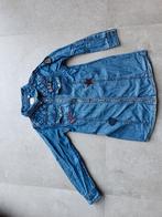 Stoere spijkerblouse maat 134, Kinderen en Baby's, Kinderkleding | Maat 134, Meisje, Overhemd of Blouse, Ophalen of Verzenden