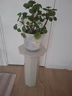 Houten Plantentafel / Bijzettafel/ kruk- mint, Huis en Inrichting, Ophalen, Gebruikt, Boho, 55 tot 75 cm