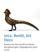 Bronzen beeld fazant Art Deco