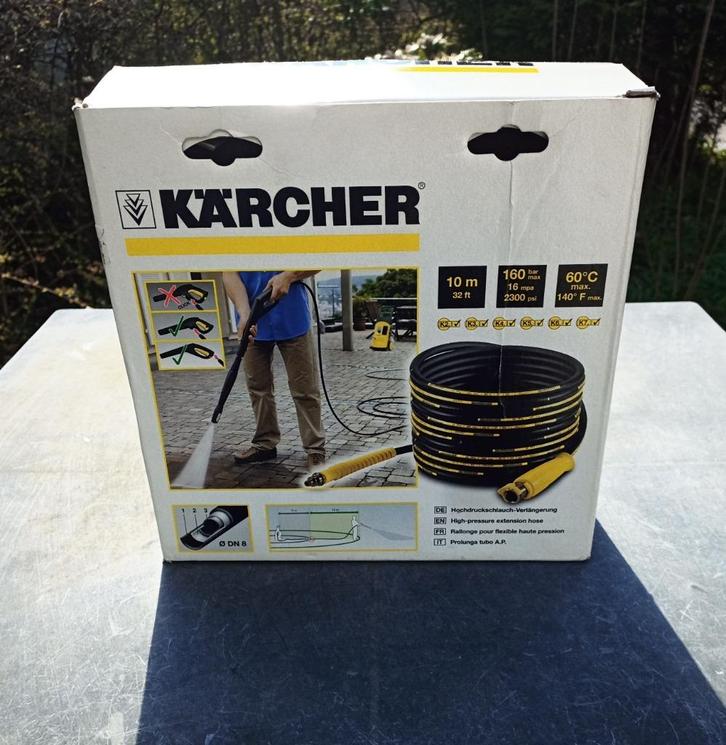 Karcher Verleng Slang 10 Meter, Tuin en Terras, Hogedrukreinigers, Nieuw, Elektrisch, Ophalen