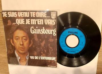 7". Serge Gainsbourg. Je suis venu te dire que je m' en vais beschikbaar voor biedingen