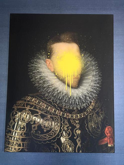 Modernistische Kunstwerken op Doek - Ingelijst (set van 2), Antiek en Kunst, Kunst | Overige Kunst, Ophalen