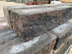 Stapelblok Wallblock Split 12x12x30 cm Zwart/Rood - J&W 75, Tuin en Terras, Bielzen en Borders, Ophalen, Blok, Nieuw, Nvt