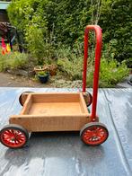 Houten loopkar vintage jaren 70, Ophalen, Gebruikt, Duw- of Trekspeelgoed