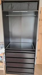 Paxkast bruin 100cm met inrichting, Ophalen, Gebruikt, 200 cm of meer, 50 tot 100 cm