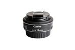 Canon EF-S 24mm F2.8 STM prime lens met 12 maanden garantie, Ophalen of Verzenden, Zo goed als nieuw, Standaardlens