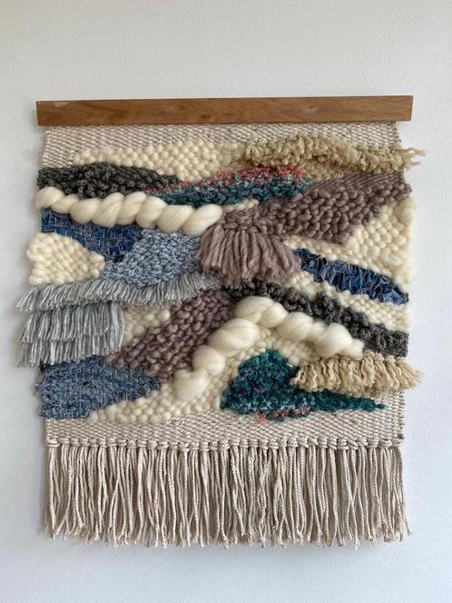 Handgemaakt Wandkleed met Textuur, Antiek en Kunst, Antiek | Kleden en Textiel, Ophalen of Verzenden