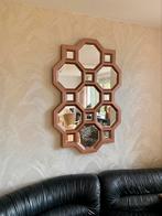 Grote houten spiegel, Huis en Inrichting, Woonaccessoires | Spiegels, Ophalen, Zo goed als nieuw, Rechthoekig, Minder dan 100 cm