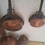 Antieke Koperen Pannen - Set van 2, Ophalen
