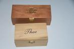 2 houten Theedozen Theedoos Theekist, Verzenden