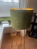 Velours groene lampenkap, Ophalen, 25 tot 50 cm, Rond, Zo goed als nieuw