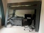 (Half) Hoogslaper met bureau te koop, Huis en Inrichting, Slaapkamer | Stapelbedden en Hoogslapers, 90 cm, Gebruikt, 160 tot 180 cm