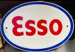 Esso Logo Groot Zwaar Metalen Bord  Echte zware kwaliteit!, Ophalen of Verzenden, Nieuw, Reclamebord
