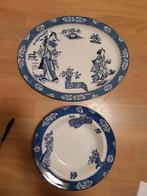 2 antieke, grote serveer schalen Tsing Patroon, Antiek en Kunst, Antiek | Porselein, Ophalen of Verzenden