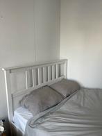 Bedframe met matras - Tweepersoons, Ophalen, Wit, Tweepersoons, 140 cm
