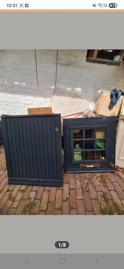 Charmante Hardhouten Boerendeur - Maranti Hout, Doe-het-zelf en Verbouw, Deuren en Horren, Ophalen