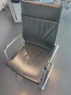 leren vergaderstoel zwart, Ophalen, Zo goed als nieuw, Zwart, Bureaustoel