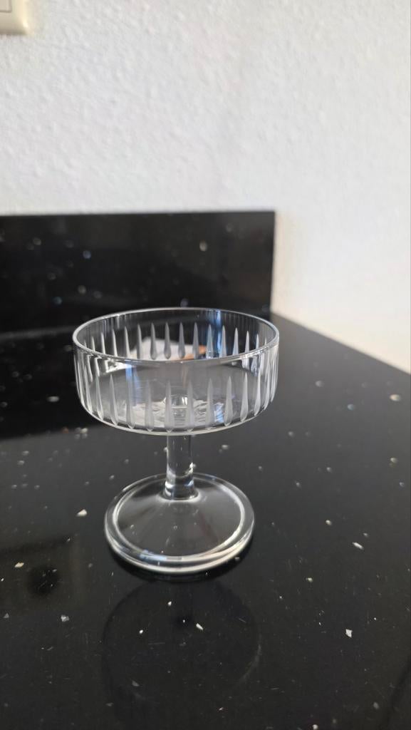 Retro likeur, borrel of amuse glaasje 6 stuks, Huis en Inrichting, Keuken | Servies, Ophalen of Verzenden, Effen, Glas, Schaal of Schalen