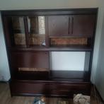 Kast, ronde tafel en blauwe bank, Gebruikt, Met deur(en), 200 cm of meer, Ophalen of Verzenden