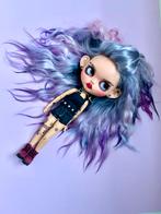 Blythe pop met paars mohair haar, Verzenden, Zo goed als nieuw, Pop