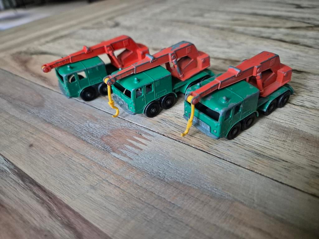 Matchbox 8 Wheel Crane 3x., Ophalen of Verzenden, Gebruikt, Bus of Vrachtwagen