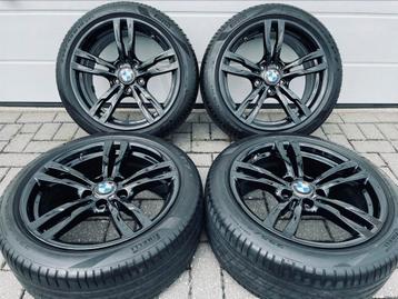 18 Inch Zwarte Originele BMW Breedset Velgen 225/45/18 5x120 beschikbaar voor biedingen