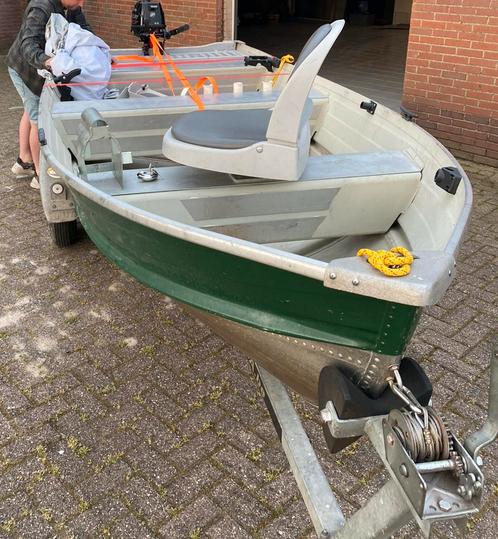 Quicksilver 410 SL visboot aluminium zonder trailer, Watersport en Boten, Vis- en Consoleboten, Gebruikt, Tot 10 pk, 3 tot 6 meter
