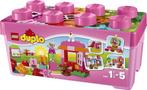 Lego duplo speeldoos roze, set blokken 10571, Kinderen en Baby's, Speelgoed | Duplo en Lego, Complete set, Duplo, Gebruikt, Ophalen of Verzenden
