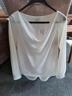 Amélie & Amélie blouse wit watervalhals maat M feestdagen, Maat 38/40 (M), Wit, Ophalen of Verzenden, Zo goed als nieuw