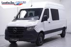 Mercedes-Benz Sprinter 314 CDI 143 pk L2H2 Dubbel Cabine Air, Auto's, Voorwielaandrijving, Stof, Gebruikt, Wit