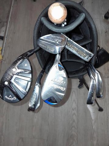 Golfset, clubs, tas, met hoes, paraplu, regenpak beschikbaar voor biedingen