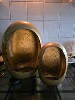 Set van twee decoratieve gouden bollen, Antiek en Kunst, Ophalen of Verzenden