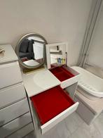 Make-Up. Tafel / Ikea  wit, Huis en Inrichting, Tafels | Kaptafels, Ophalen, Zo goed als nieuw, 50 tot 100 cm, Minder dan 100 cm