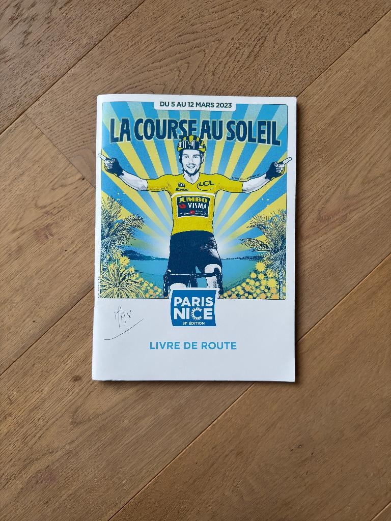Origineel Paris Nice 2023 Roadbook incl. startnummer Cofidis, Ophalen of Verzenden, Nieuw, Overige typen