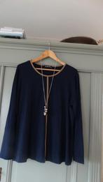 Verpass donkerblauwe top met zandkleurige biezen, maat 46, Kleding | Dames, Verpass, Maat 46/48 (XL) of groter, Zo goed als nieuw