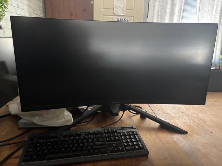 34 inch Ultrawide monitor, Computers en Software, Monitoren, Zo goed als nieuw, 151 t/m 200 Hz, Gaming, Ingebouwde speakers, Curved