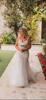 Blue by Enzoani trouwjurk Onelia 36-38, Ophalen, Zo goed als nieuw, Wit, Trouwjurk