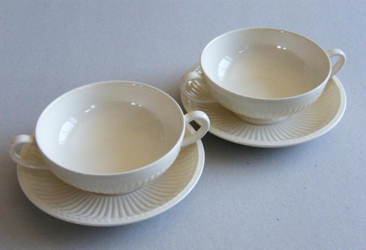 Soepkom met schotel Wedgwood Edme, Huis en Inrichting, Keuken | Servies, Zo goed als nieuw, Kop(pen) en/of Schotel(s), Wedgwood