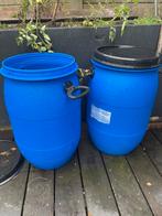 2x 60L Kunststof Vaten - Ideaal voor Opslag!, Tuin en Terras, Regentonnen, Minder dan 75 liter, Ophalen of Verzenden, Gebruikt