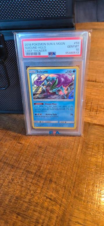 Pokemon Suicune Holo Lost thunder- PSA 10 GEM MT beschikbaar voor biedingen