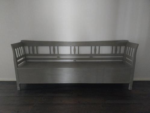 houten klepbank, Huis en Inrichting, Banken | Bankstellen, Gebruikt, Rechte bank, Overige maten, 200 tot 250 cm, Minder dan 75 cm