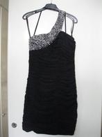 Zwart gala/ feest jurkje met strasssteentjes s/m 38/40  ZGAN, Maat 38/40 (M), Kerstmis of Sinterklaas, Nieuw, Ophalen of Verzenden