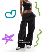 Weekday Alister Tracksuit Parachute Broek Trousers, Zwart, Weekday, Ophalen of Verzenden, Zo goed als nieuw