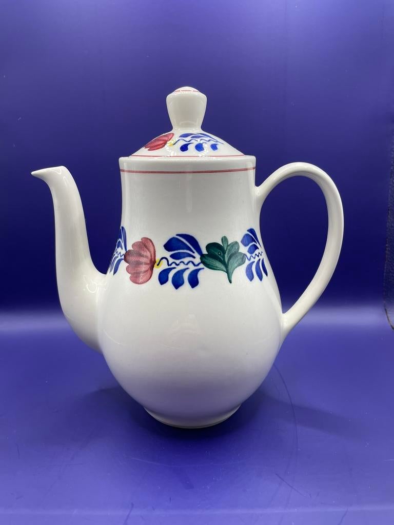 Royal Boch Boerenbont handgeschilderd koffie/thee kan, Ophalen of Verzenden