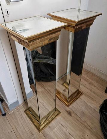 Vintage DeKnudt spiegelzuilen regency stijl beschikbaar voor biedingen